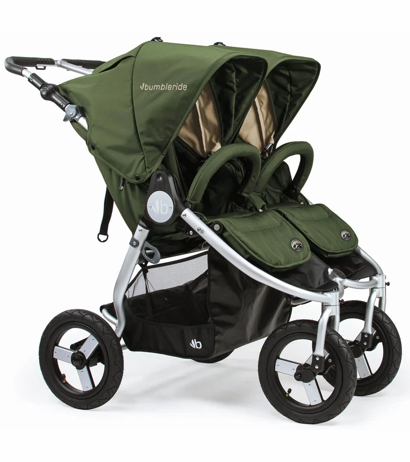 Bumbleride 2019 Indie Twin Side By Side Double Stroller - Camp Green 3 Bumbleride 2019 Indie Twin Side By Side Double Stroller - Camp Green