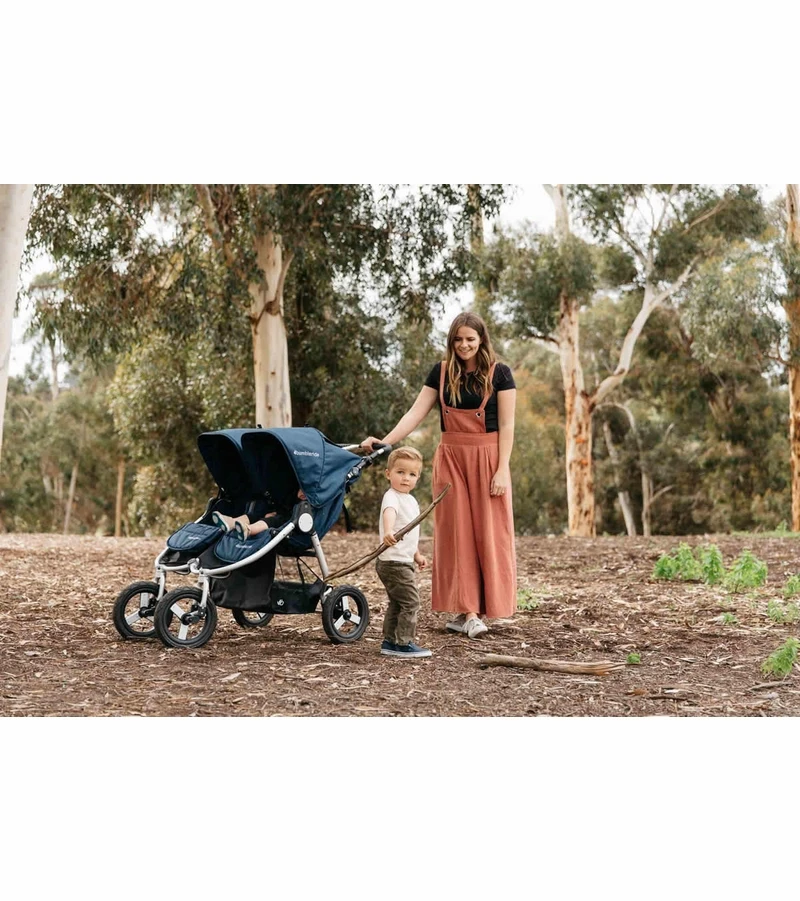 Bumbleride 2019 Indie Twin Side By Side Double Stroller - Camp Green 5 Bumbleride 2019 Indie Twin Side By Side Double Stroller - Camp Green - Image 3