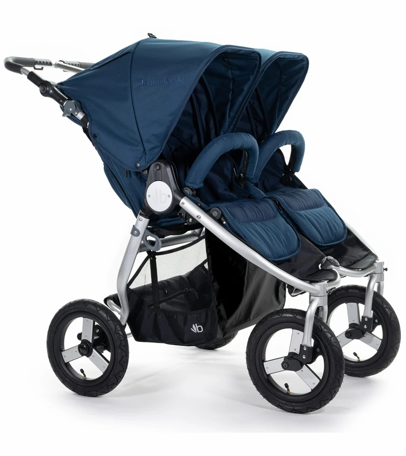 Bumbleride Indie Twin Side By Side Double Stroller - Maritime Blue 3 Bumbleride Indie Twin Side By Side Double Stroller - Maritime Blue