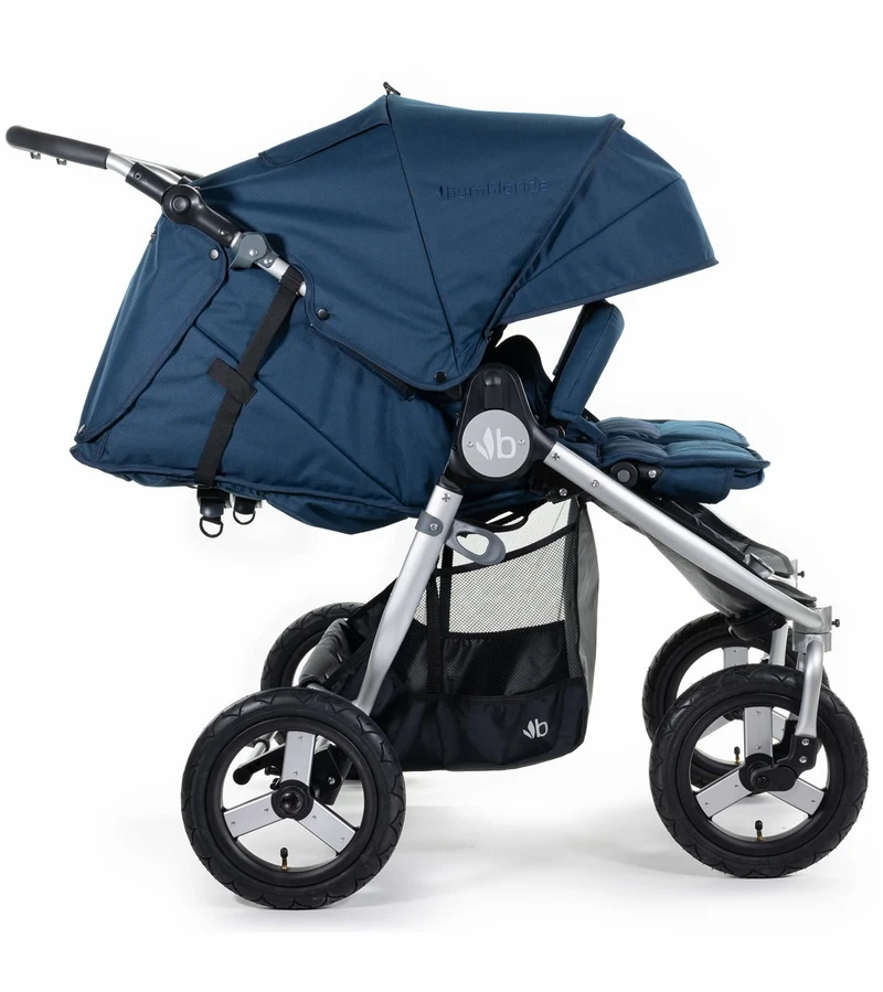 Bumbleride Indie Twin Side By Side Double Stroller - Maritime Blue 4 Bumbleride Indie Twin Side By Side Double Stroller - Maritime Blue - Image 2