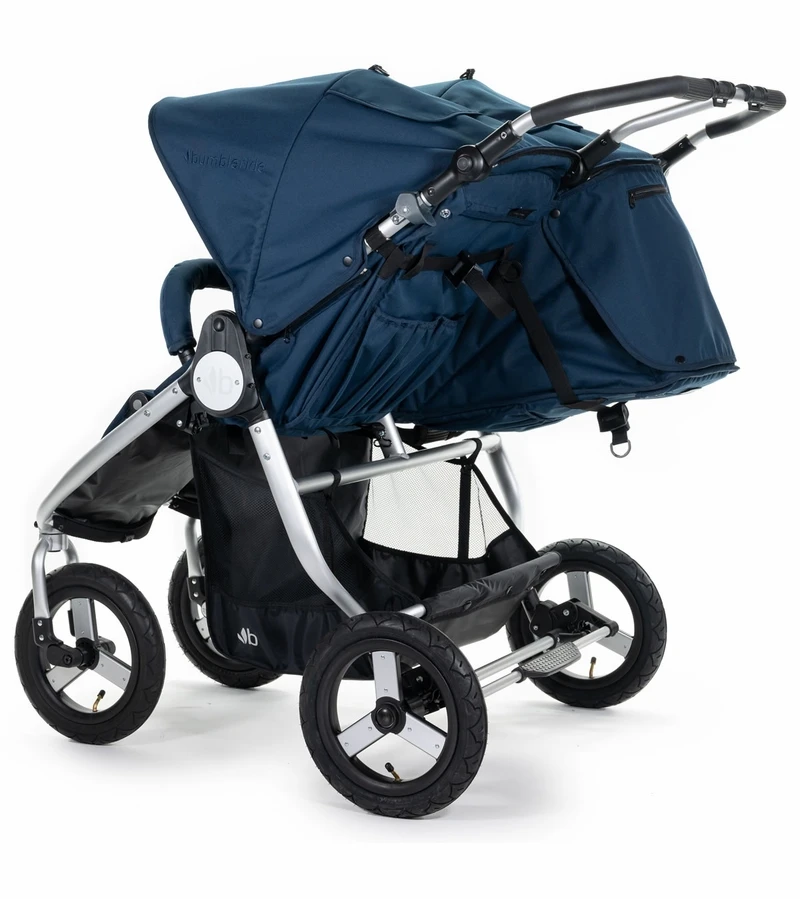 Bumbleride Indie Twin Side By Side Double Stroller - Maritime Blue 5 Bumbleride Indie Twin Side By Side Double Stroller - Maritime Blue - Image 3