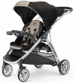 Chicco BravoFor2 Stroller - Champagne