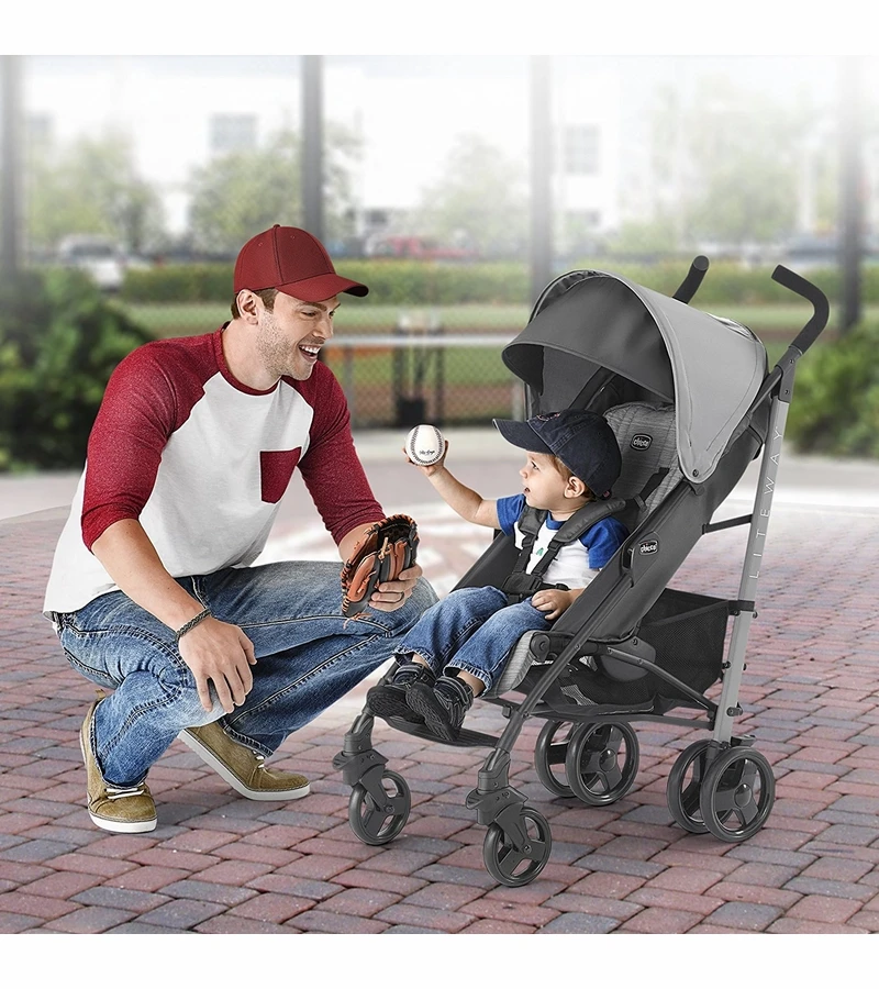 Chicco Liteway Umbrella Stroller - Fog 4 Chicco Liteway Umbrella Stroller - Fog - Image 2