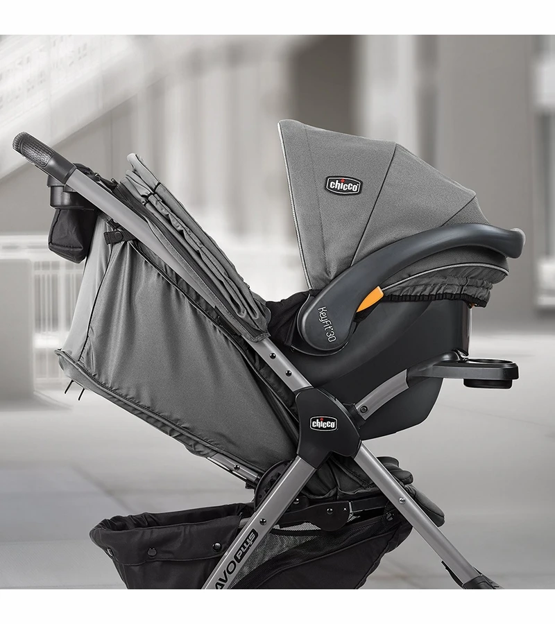 Chicco Mini Bravo Plus Compact Stroller - Eucalyptus 5 Chicco Mini Bravo Plus Compact Stroller - Eucalyptus - Image 3