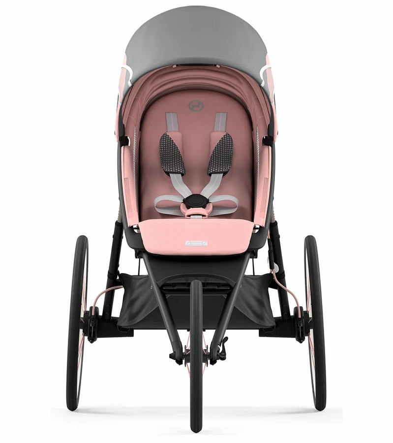 Cybex AVI Jogging Stroller Bundle - Black/Pink Frame + Medal Grey Seat Pack 6 Cybex AVI Jogging Stroller Bundle - Black/Pink Frame + Medal Grey Seat Pack - Image 4