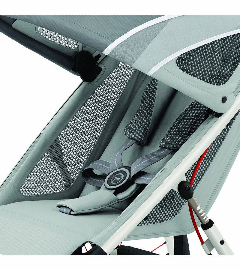 Cybex AVI Jogging Stroller Bundle - Black/Pink Frame + Medal Grey Seat Pack 4 Cybex AVI Jogging Stroller Bundle - Black/Pink Frame + Medal Grey Seat Pack - Image 2