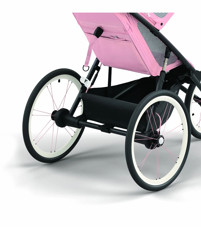 Cybex AVI Jogging Stroller Bundle - Black/Pink Frame + Medal Grey Seat Pack 8 Cybex AVI Jogging Stroller Bundle - Black/Pink Frame + Medal Grey Seat Pack - Image 6