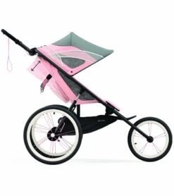 Cybex AVI Jogging Stroller Bundle - Black/Pink Frame + Silver Pink Seat Pack -Babyzen || Baby Jogger Shop cybex avi jogging stroller bundle black pink frame silver pink seat pack 202