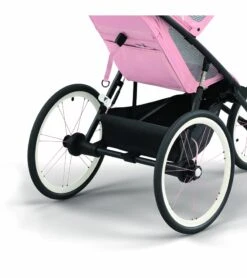 Cybex AVI Jogging Stroller Bundle - Black/Pink Frame + Silver Pink Seat Pack -Babyzen || Baby Jogger Shop cybex avi jogging stroller bundle black pink frame silver pink seat pack 205