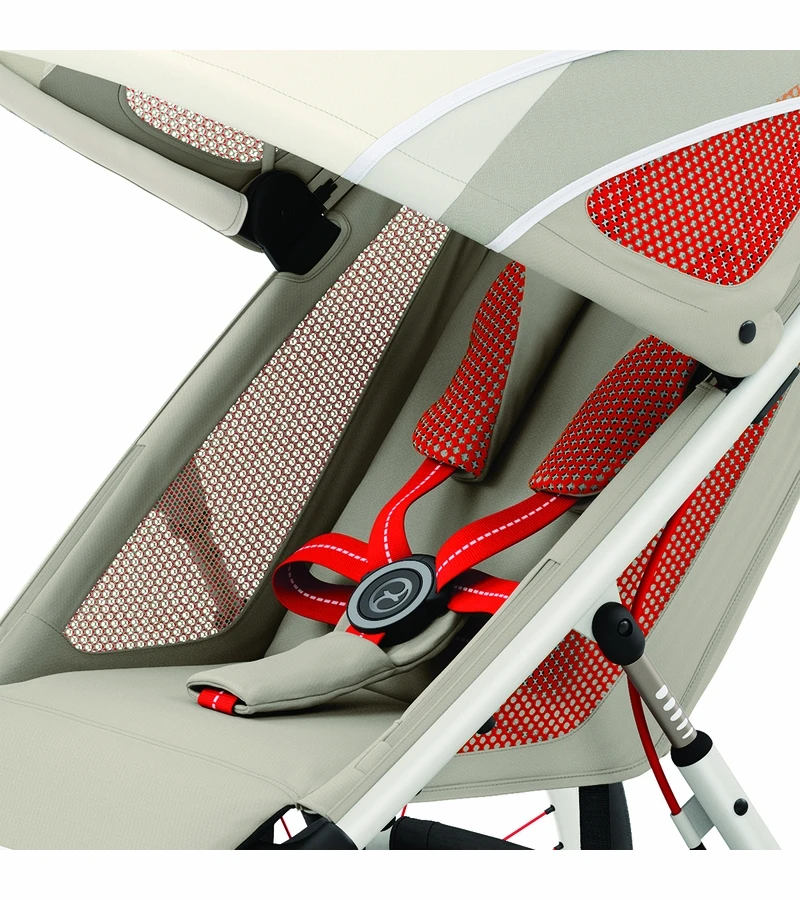 Cybex AVI Jogging Stroller Bundle - Cream/Orange Frame + Bleached Sand Seat Pack 6 Cybex AVI Jogging Stroller Bundle - Cream/Orange Frame + Bleached Sand Seat Pack - Image 4