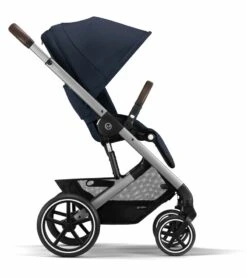 Cybex Balios S Lux 2 Stroller - Silver Frame / Ocean Blue -Babyzen || Baby Jogger Shop cybex balios s lux 2 stroller silver frame ocean blue 142