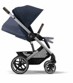Cybex Balios S Lux 2 Stroller - Silver Frame / Ocean Blue -Babyzen || Baby Jogger Shop cybex balios s lux 2 stroller silver frame ocean blue 144