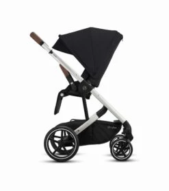 Cybex Balios S Lux Full Size Stroller + Cot S Bassinet Bundle - Deep Black -Babyzen || Baby Jogger Shop cybex balios s lux full size stroller cot s bassinet bundle soho grey 80
