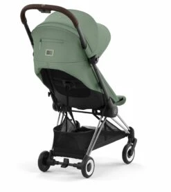 Cybex COYA Compact Stroller - Chrome / Dark Brown / Leaf Green -Babyzen || Baby Jogger Shop cybex coya compact stroller chrome dark brown leaf green 11