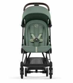 Cybex COYA Compact Stroller - Chrome / Dark Brown / Leaf Green -Babyzen || Baby Jogger Shop cybex coya compact stroller chrome dark brown leaf green 8