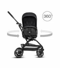 Cybex Eezy S Twist+ 2 Stroller - Deep Black -Babyzen || Baby Jogger Shop cybex eezy s twist 2 stroller deep black 298