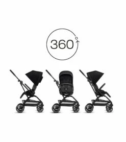 Cybex Eezy S Twist+ 2 Stroller - Deep Black -Babyzen || Baby Jogger Shop cybex eezy s twist 2 stroller deep black 299
