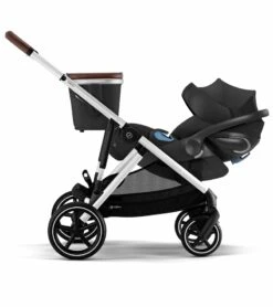 Cybex Gazelle S 2 Stroller + Cot Bundle - Silver Frame / Lava Grey 15 Cybex Gazelle S 2 Stroller + Cot Bundle - Silver Frame / Lava Grey -Babyzen || Baby Jogger Shop cybex gazelle s 2 cot aton 2 travel system bundle taupe frame sky blue lavastone black 55 4