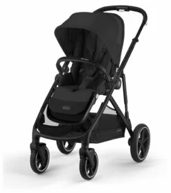 Cybex Gazelle S 2 Single-to-Double Stroller - Black Frame / Moon Black -Babyzen || Baby Jogger Shop cybex gazelle s 2 single to double stroller black frame moon black 8