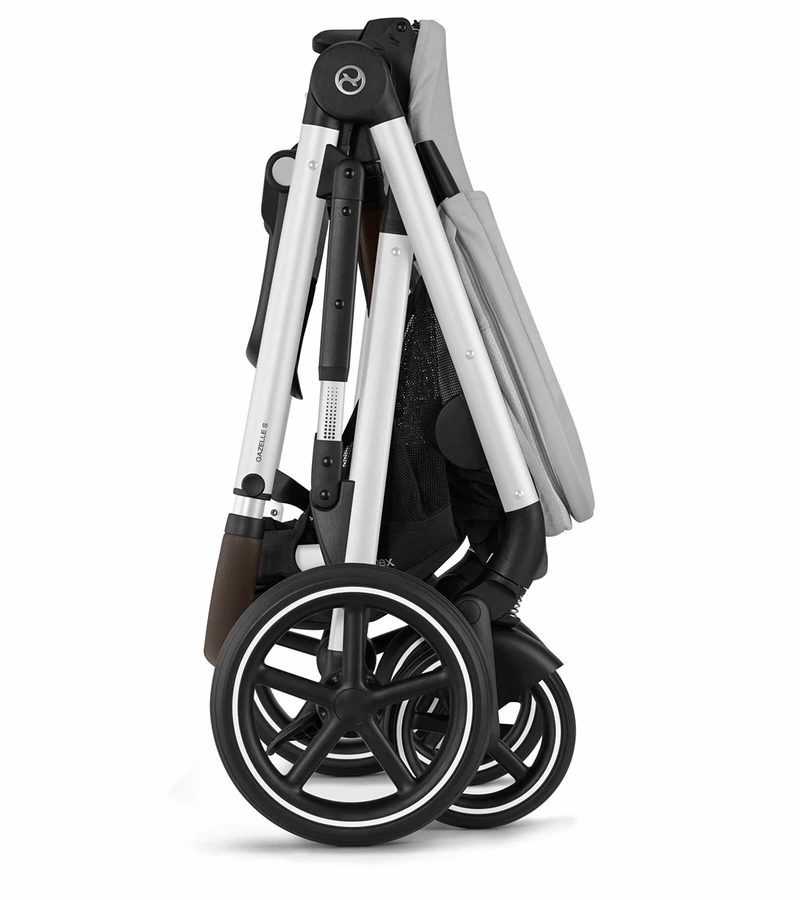 Cybex Gazelle S 2 Single-to-Double Stroller - Silver Frame / Lava Grey 9 Cybex Gazelle S 2 Single-to-Double Stroller - Silver Frame / Lava Grey - Image 7