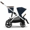 Cybex Gazelle S 2 Single-to-Double Stroller - Silver Frame / Ocean Blue 1 Cybex Gazelle S 2 Single-to-Double Stroller - Silver Frame / Ocean Blue -Babyzen || Baby Jogger Shop cybex gazelle s 2 single to double stroller silver frame ocean blue 138