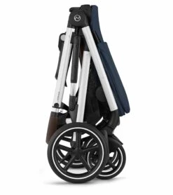Cybex Gazelle S 2 Single-to-Double Stroller - Silver Frame / Ocean Blue -Babyzen || Baby Jogger Shop cybex gazelle s 2 single to double stroller silver frame ocean blue 144