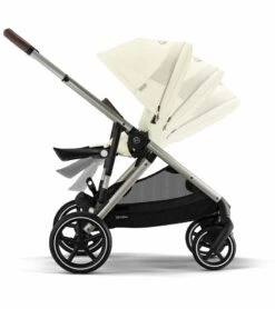 Cybex Gazelle S 2 Single-to-Double Stroller - Taupe Frame / Seashell Beige -Babyzen || Baby Jogger Shop cybex gazelle s 2 single to double stroller taupe frame seashell beige 138