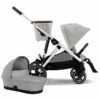 Cybex Gazelle S 2 Stroller + Cot Bundle - Silver Frame / Lava Grey -Babyzen || Baby Jogger Shop cybex gazelle s 2 stroller cot bundle silver frame lava grey 49