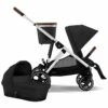Cybex Gazelle S 2 Stroller + Cot Bundle - Silver Frame / Moon Black -Babyzen || Baby Jogger Shop cybex gazelle s 2 stroller cot bundle silver frame moon black 56