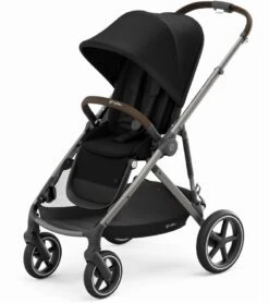 Cybex Gazelle S Double Stroller Bundle - Navy Blue / Moon Black (Taupe Frame) -Babyzen || Baby Jogger Shop cybex gazelle s double stroller bundle deep black moon black taupe frame 44 1