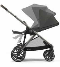 Cybex Gazelle S Double Stroller - Soho Grey (Taupe Frame) -Babyzen || Baby Jogger Shop cybex gazelle s double stroller soho grey taupe frame 97