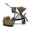Cybex Gazelle S Stroller & Cot - Classic Beige (Taupe Frame) -Babyzen || Baby Jogger Shop cybex gazelle s stroller cot classic beige taupe frame 35