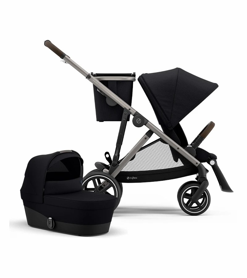 Cybex Gazelle S Stroller & Cot - Deep Black (Taupe Frame) 3 Cybex Gazelle S Stroller & Cot - Deep Black (Taupe Frame)