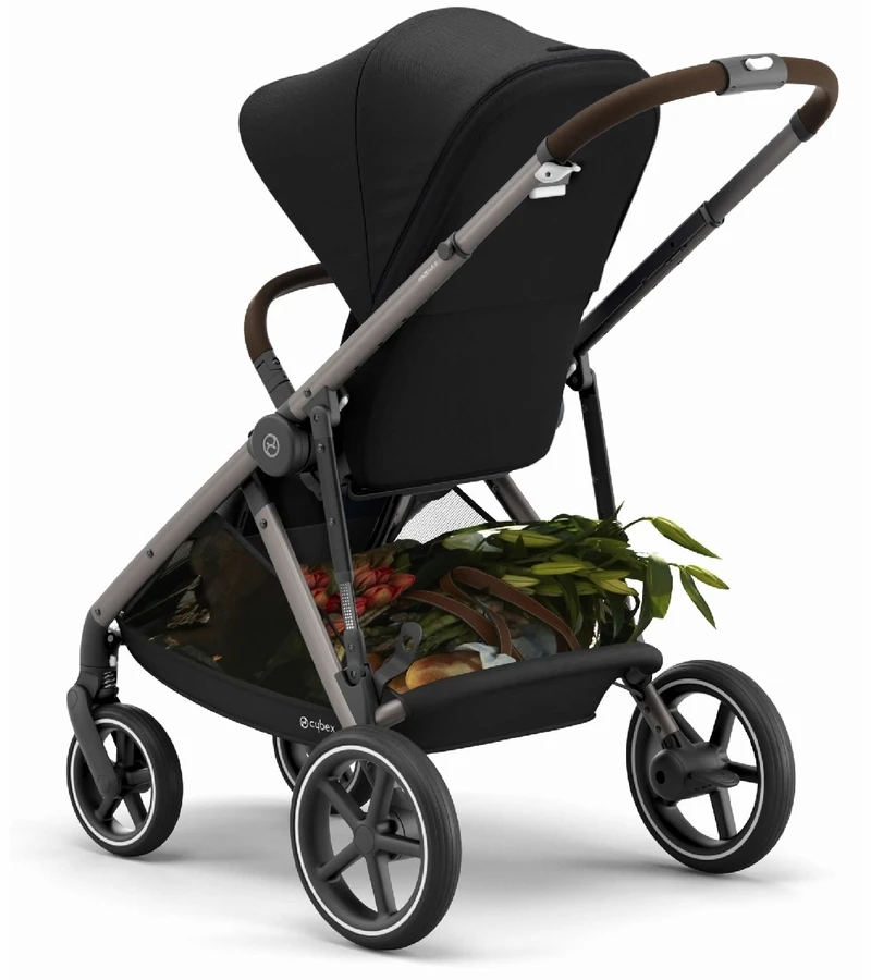 Cybex Gazelle S Stroller & Cot - Deep Black (Taupe Frame) 6 Cybex Gazelle S Stroller & Cot - Deep Black (Taupe Frame) - Image 4