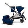 Cybex Gazelle S Stroller & Cot - Navy Blue (Taupe Frame) -Babyzen || Baby Jogger Shop cybex gazelle s stroller cot navy blue taupe frame 16