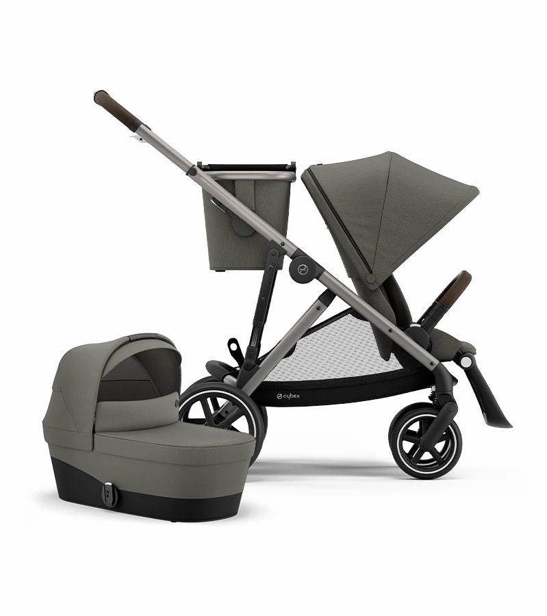 Cybex Gazelle S Stroller & Cot - Soho Grey (Taupe Frame) 3 Cybex Gazelle S Stroller & Cot - Soho Grey (Taupe Frame)