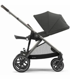 Cybex Gazelle S Single-to-Double Stroller - Soho Grey (Taupe Frame) -Babyzen || Baby Jogger Shop cybex gazelle s stroller cot soho grey taupe frame 43 1