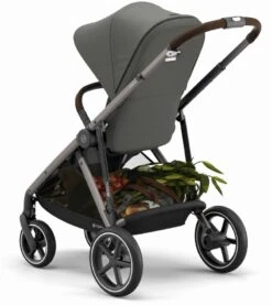Cybex Gazelle S Single-to-Double Stroller - Soho Grey (Taupe Frame) -Babyzen || Baby Jogger Shop cybex gazelle s stroller cot soho grey taupe frame 44 1