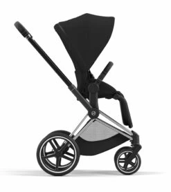 Cybex Priam 4 Stroller (One Box) - Chrome / Black / Deep Black -Babyzen || Baby Jogger Shop cybex priam 4 stroller one box chrome black deep black 164