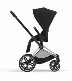 Cybex Priam 4 Stroller (One Box) - Chrome / Black / Deep Black -Babyzen || Baby Jogger Shop cybex priam 4 stroller one box chrome black deep black 165