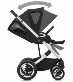 Cybex Talos S Lux All-Terrain Stroller + Cot S Bassinet Bundle - River Blue -Babyzen || Baby Jogger Shop cybex talos s lux all terrain stroller cot s bassinet bundle navy blue 62