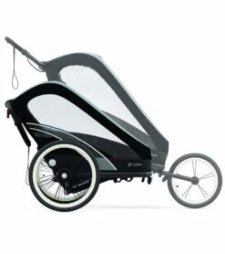 Cybex Zeno Multisport Trailer Bundle - Black Frame + Medal Grey Seat Pack -Babyzen || Baby Jogger Shop cybex zeno multisport trailer bundle black frame medal grey seat pack 190