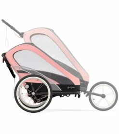 Cybex Zeno Multisport Trailer Bundle - Black/Pink Frame + Medal Grey Seat Pack -Babyzen || Baby Jogger Shop cybex zeno multisport trailer bundle black pink frame medal grey seat pack 155