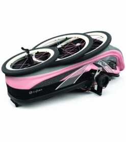 Cybex Zeno Multisport Trailer Bundle - Black/Pink Frame + Silver Pink Seat Pack -Babyzen || Baby Jogger Shop cybex zeno multisport trailer bundle black pink frame silver pink seat pack 189