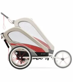 Cybex Zeno Multisport Trailer Bundle - Cream/Orange Frame + Bleached Sand Seat Pack 11 Cybex Zeno Multisport Trailer Bundle - Cream/Orange Frame + Bleached Sand Seat Pack -Babyzen || Baby Jogger Shop cybex zeno multisport trailer bundle cream orange frame bleached sand seat pack 161