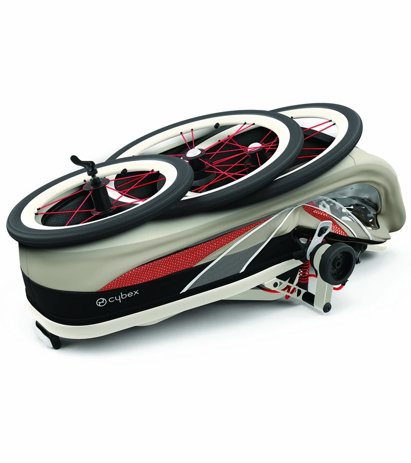 Cybex Zeno Multisport Trailer Bundle - Cream/Orange Frame + Bleached Sand Seat Pack 9 Cybex Zeno Multisport Trailer Bundle - Cream/Orange Frame + Bleached Sand Seat Pack - Image 7