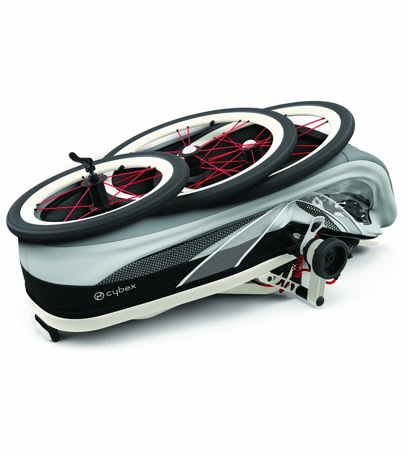 Cybex Zeno Multisport Trailer Bundle - Cream/Orange Frame + Medal Grey Seat Pack 9 Cybex Zeno Multisport Trailer Bundle - Cream/Orange Frame + Medal Grey Seat Pack - Image 7