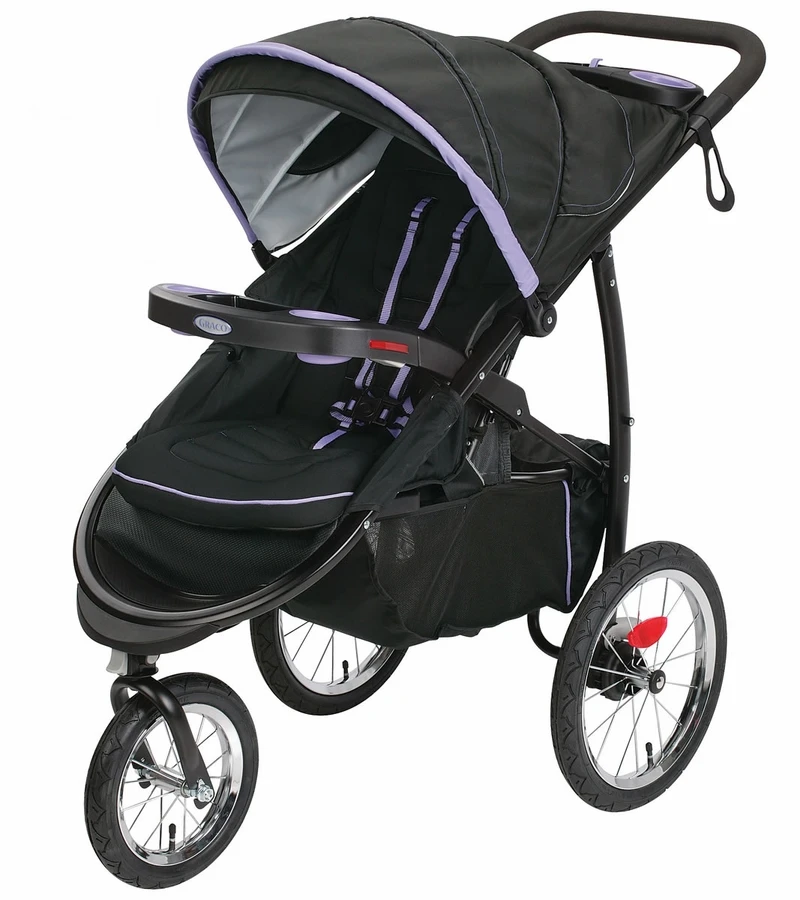 Graco FastAction Fold Click Connect Jogging Stroller - Lilac 3 Graco FastAction Fold Click Connect Jogging Stroller - Lilac