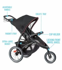 Graco FastAction Jogger LX Stroller - Tansy -Babyzen || Baby Jogger Shop graco fastaction jogger lx stroller tansy 121
