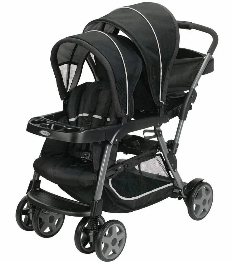 Graco Ready2Grow Click Connect Duo Stroller - Onyx 3 Graco Ready2Grow Click Connect Duo Stroller - Onyx